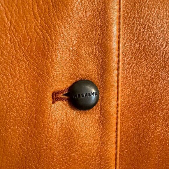 Max Mara Weekend Leather Jacket 4 - Picture 4 of 11